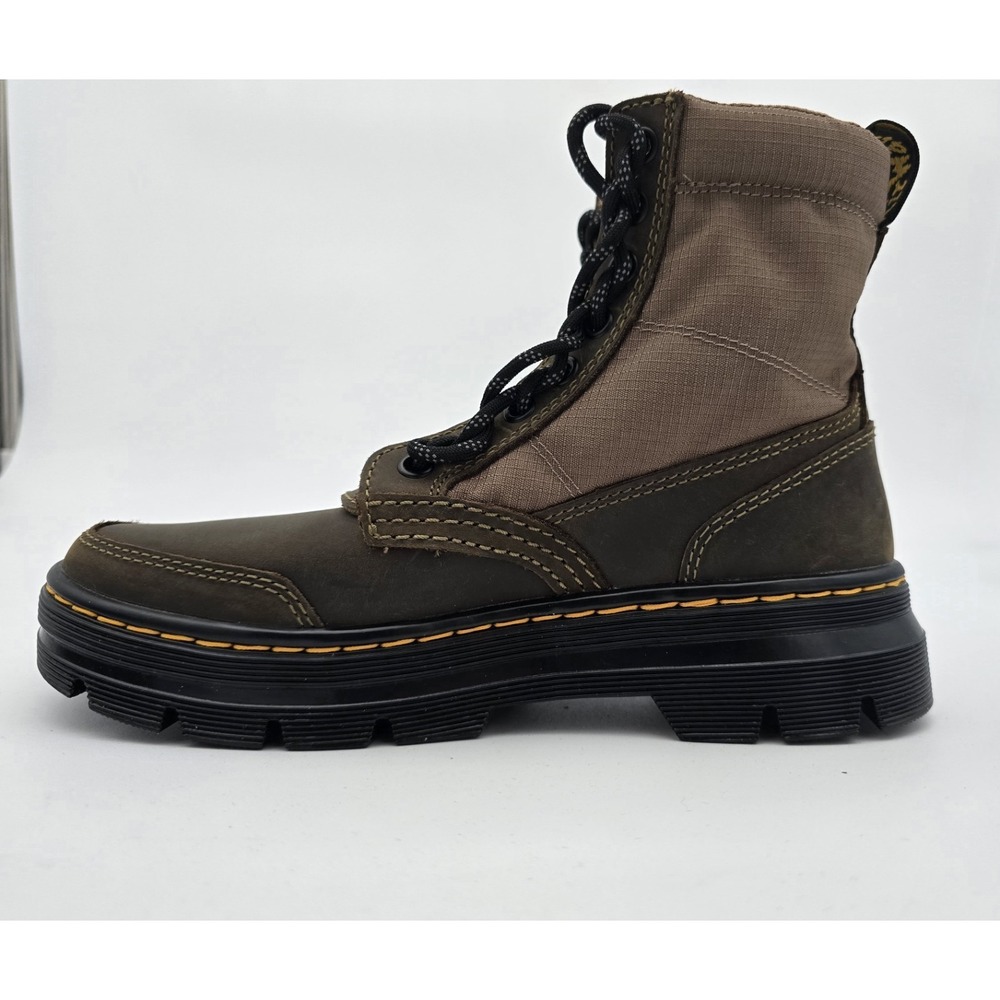 Dr. Martens Combs Jungle Zip Boots Ladies Size 7 Tactical Dark Khaki Lace-Up NEW - Picture 9 of 16